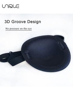 Unique Eye Patch - Adjustable Eye Patch - Amblyopia Lazy Eye Patch - Can be Used in the Left or Right Eye (black)  - Image 3