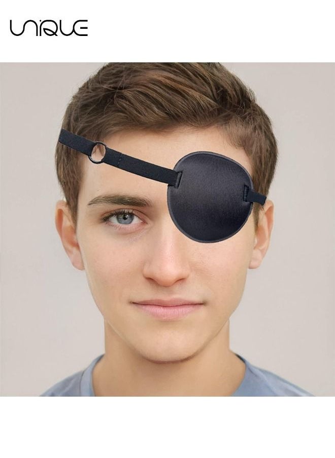 Unique - Eye Patch - Adjustable Eye Patch - Amblyopia Lazy Eye Patch - Can be Used in the Left or Right Eye (black) - Image 1