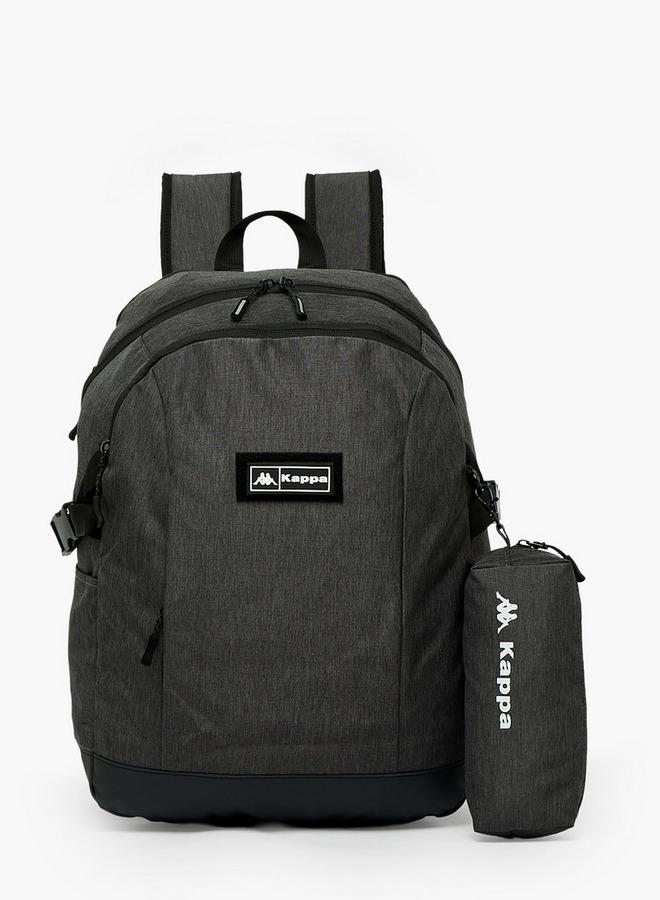 Kappa Textured School Backpack For Boys 8-13 Years With Pencil Pouch - 17 Inches - 14.5x33.5x33.5 CM - Image 1