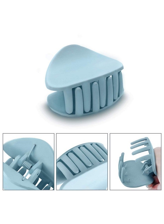 Plenteous Hair Claw Clips, Non slip Hair Clip, 1.8" Small Hair Clips，Strong frosted hair clips women, 3 pc of hair claws in different colors，Simple, elegant and durable - Multi Color. - Image 4