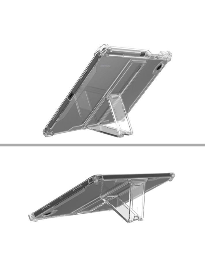 لسامسونج غالاكسي تاب A9 غطاء الحالة، فلاش شفاف رقيق جدا غطاء واقي صلب مقاوم للصدمات مع قوس، قوس مدمج، TPU الداخلية المضادة، واضح - Image 3