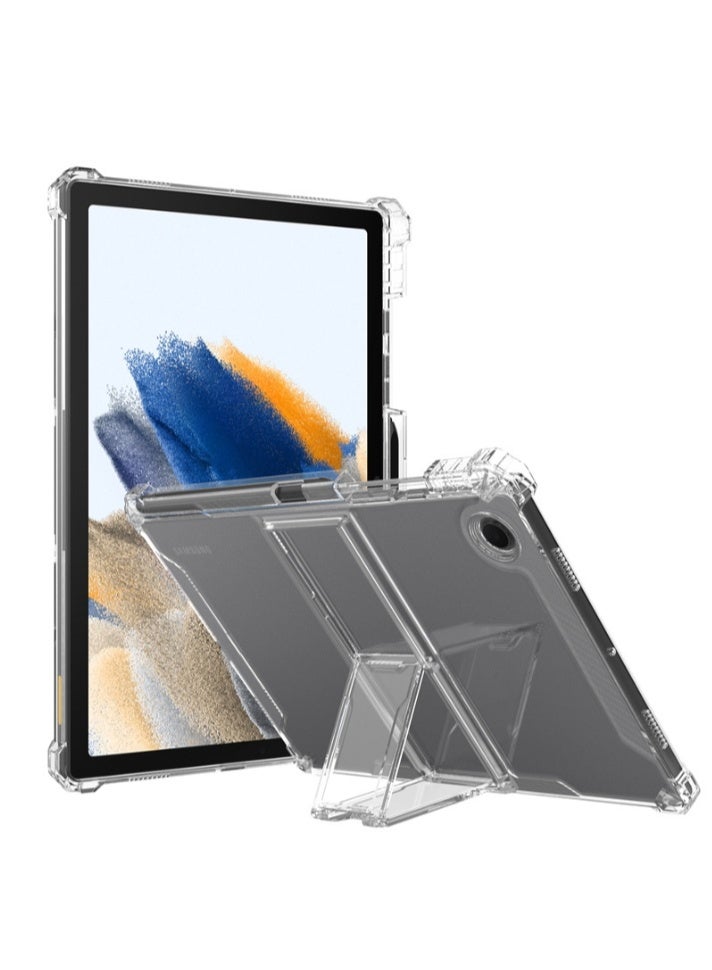 لسامسونج غالاكسي تاب A9 غطاء الحالة، فلاش شفاف رقيق جدا غطاء واقي صلب مقاوم للصدمات مع قوس، قوس مدمج، TPU الداخلية المضادة، واضح - Image 2