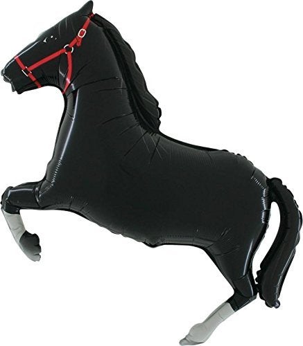 Betallic Burton & Burton Betallic Black Horse Shaped Jumbo Foil Balloon - Image 3