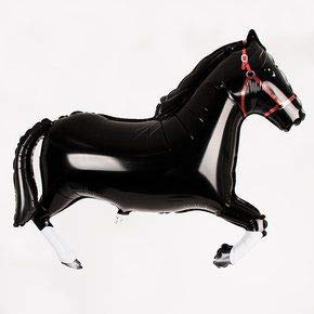 Betallic Burton & Burton Betallic Black Horse Shaped Jumbo Foil Balloon - Image 4