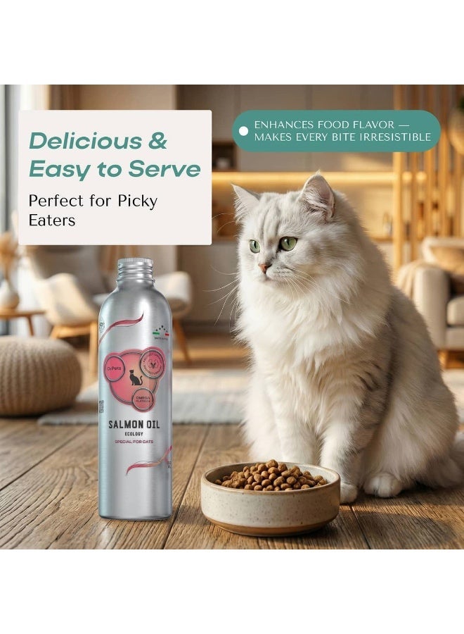 O2pets O2 PETS Omega Platinum for Cats Wild Caught Norwegian Salmon Oil Supplement – Pure Omega 3 for Cats Protect Urinary, Skin and Coat Health - Image 2