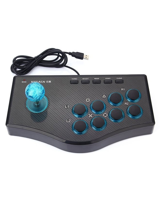 3 In 1 USB Wired Game Controller Arcade Fighting Joystick Stick Gaming Console - Image 1