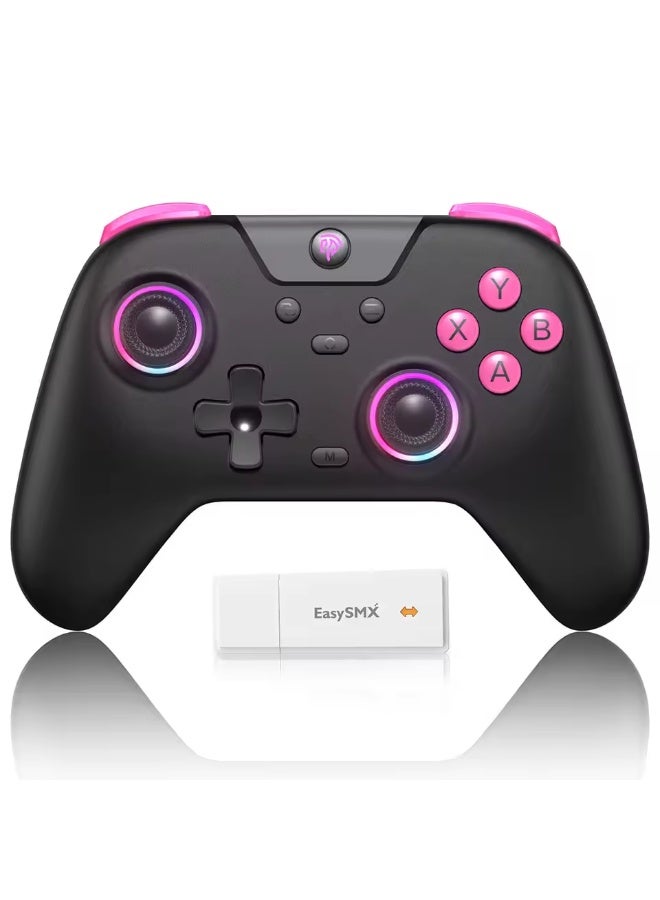 EasySMX X05 Wireless Gamepad Bluetooth Gaming Controller Compatible with PC/Phone/Switch/ Steam Gamer, RGB Light, Hall Effect - Image 1