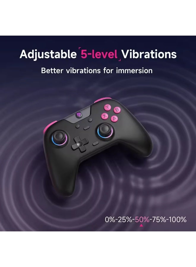 EasySMX X05 Wireless Gamepad Bluetooth Gaming Controller Compatible with PC/Phone/Switch/ Steam Gamer, RGB Light, Hall Effect - Image 4