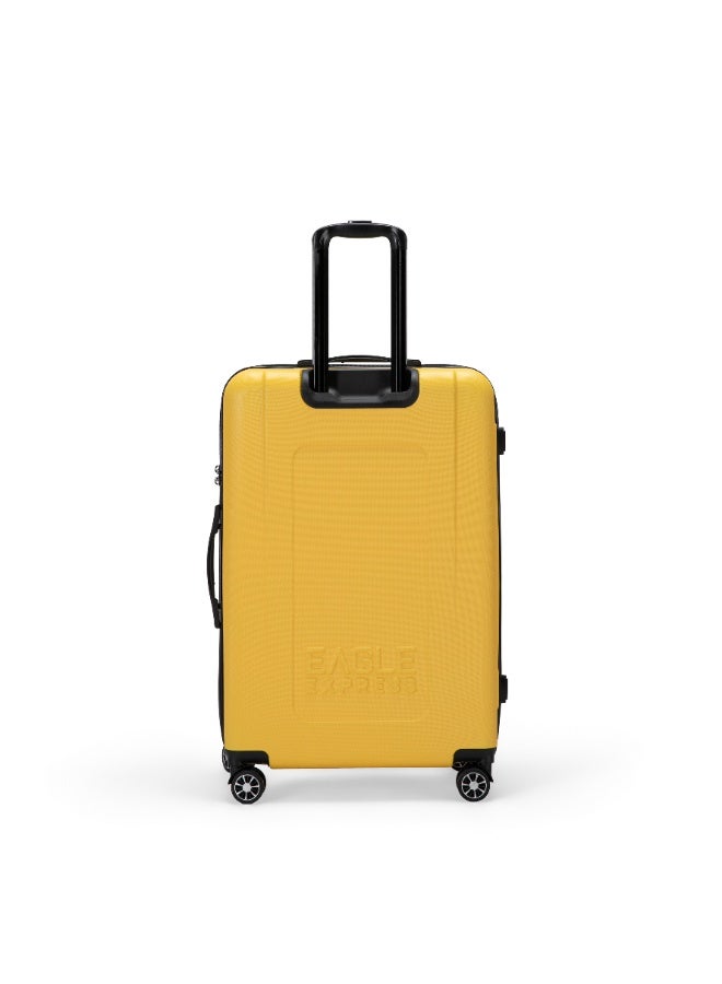 Eagle Express Patron ABS Hard-Shell Trolley Luggage Set – 3 Pieces (20/24/28 Inch), Dark Yellow - Image 2