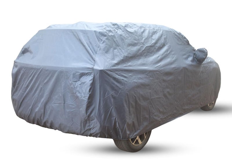 ULTRA SHIELD Storm Grey Series Water Resistant Car Body Cover for Hyundai Venue with Mirror & Antenna Pockets | Triple Stitched, Elastic, Custom Fit, Heat Resistant, Anti-Dust, All-Weather Cover - Image 3