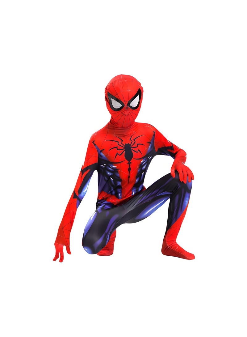 Loquat Halloween Cosplay Costume Bodysuit Spiderman 3D Style Zentai Suits Stretch Jumpsuits For Kids and Adults - Image 2