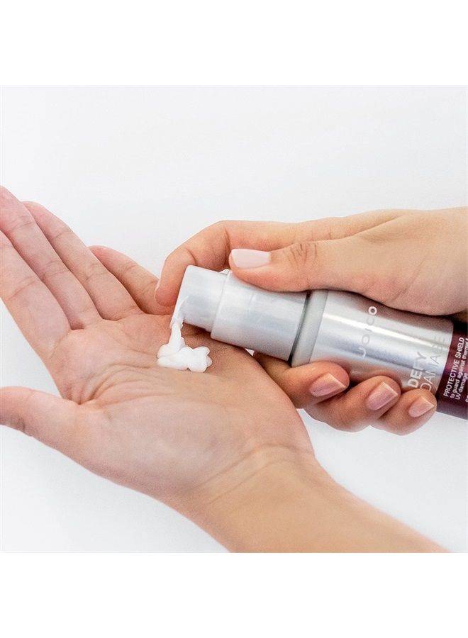 JOICO درع الحماية ضد التلف | للشعر التالف والمعالج بالألوان | حماية من أضرار الأشعة فوق البنفسجية والحرارية | تقوية الروابط والحفاظ على لون الشعر | مع زيت بذور المورينغا والأرجينين | 3.38 أونصة سائلة - Image 4