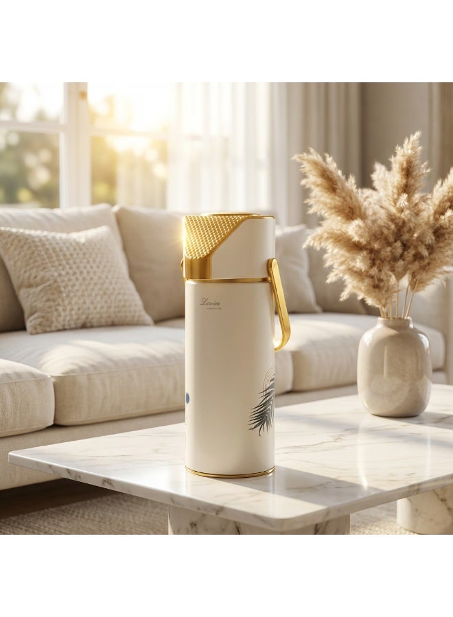 Lavin vaccum flask 1Liter Airport / Glass Inner Thermos /Long Heat Retention / Hot&Cold /HB - Image 3