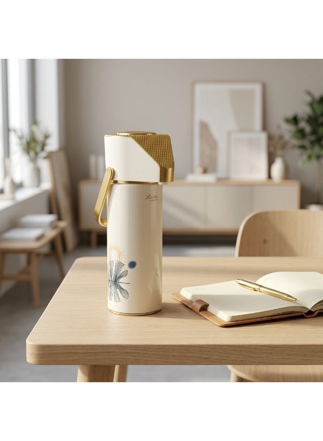 Lavin vaccum flask 1Liter Airport / Glass Inner Thermos /Long Heat Retention / Hot&Cold /HB - Image 4