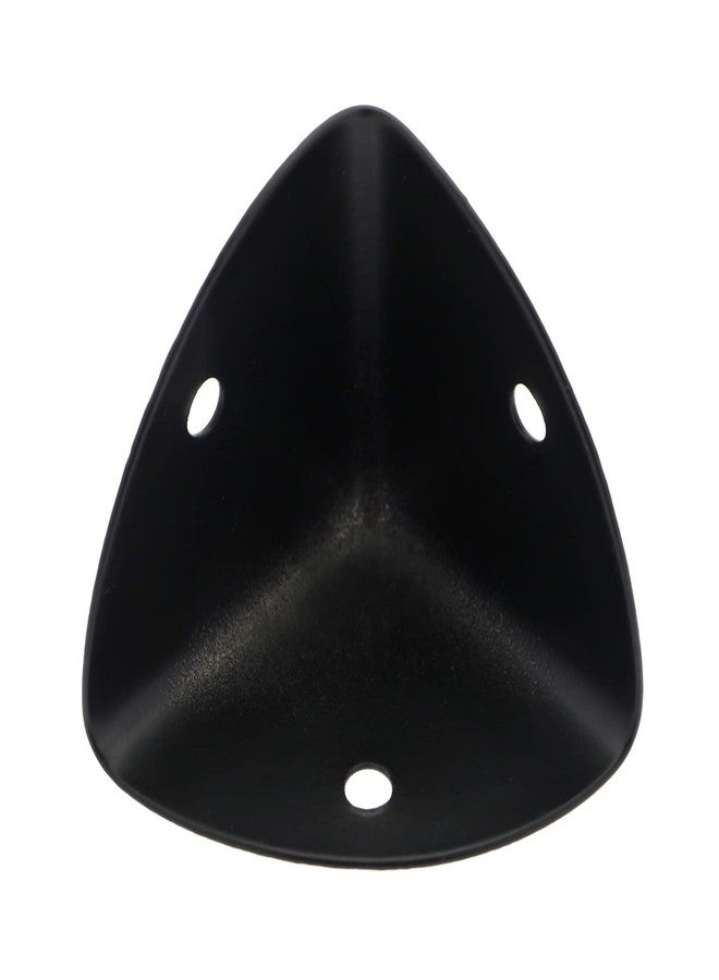 Create idea 8PCS 39mm Corner Angle Brace Protectors Scalloped Metal Right Angle Corner Guards for Wooden Box Desk Chest Case Flightcase Black - Image 5