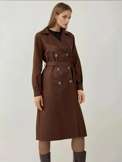 BIG DART BDART Double Breasted Long Trench Coat
