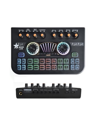 X13 Live Sound Card Audio Mixer نظام الصوت الاحترافي لبطاقة الصوت، خلاط صوت ذكي قابل للتعديل مع لوحة مزج بلوتوث باللون الأسود - pzsku/Z98C56A379FFD96AF8964Z/45/_/1711358605/fc55183b-a277-4f84-85db-ab68f96cf108