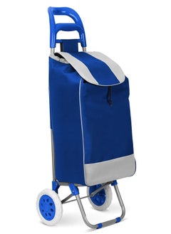 MORANO Grocery Shopping Cart Two Wheels Folding Portable Shopping Cart 20 Inch  - Image 1