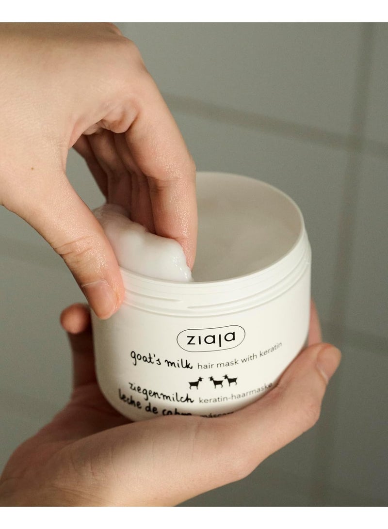 Ziaja Goat's Milk Strengthening Hair Mask with Keratin, 200ml - Image 5