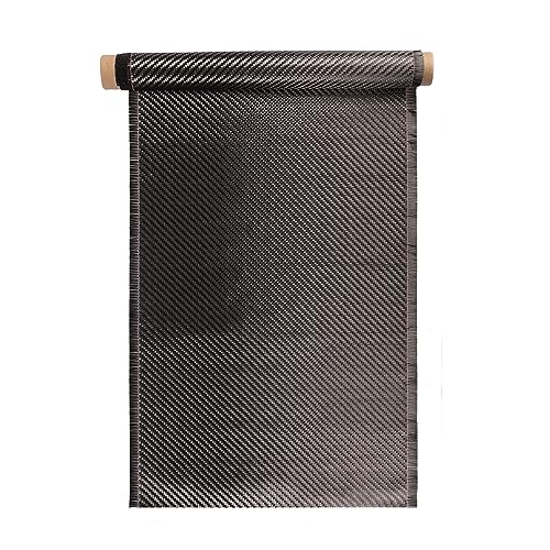 Caliwill Carbon Fiber Fabric Roll 6.5ft x 12”Fabric Mesh Carbon Fiber Cloth Carbon Fiber Sheet Pure Fabric Roll for Cars for Structural Reinforcement on Concrete Walls, Basements, Boats DIY Projects - Image 1