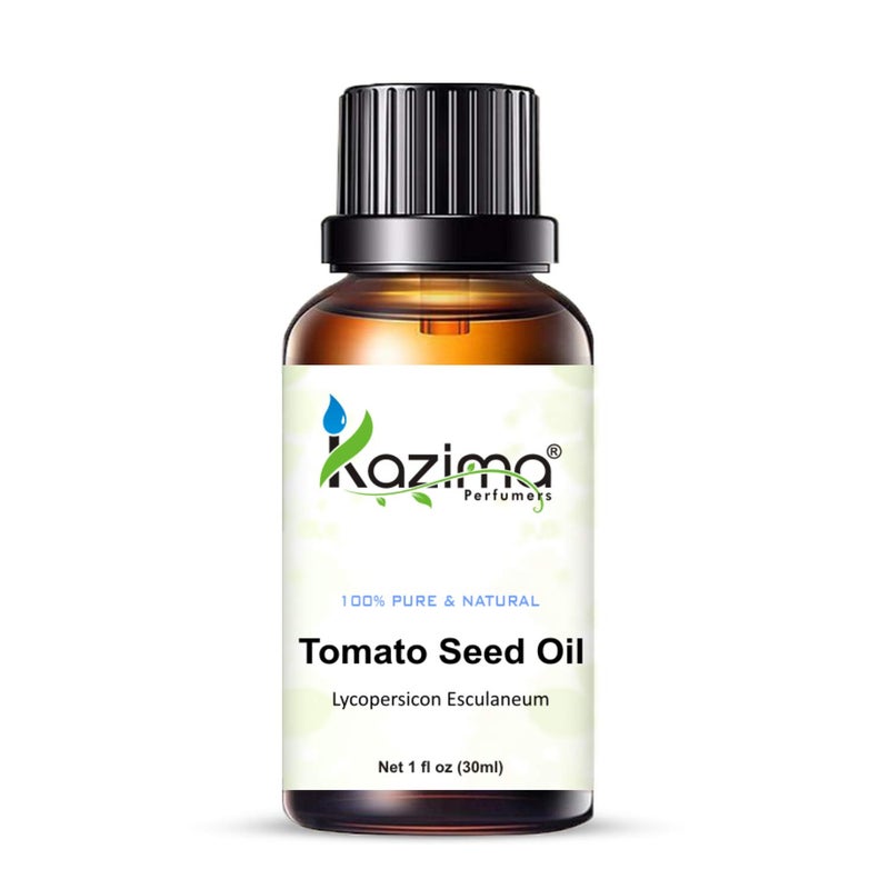 KAZIMA Tomato Seed Cold Pressed Carrier Oil - 100% Pure Natural & Undiluted For Skin care & Hair care (30ml) - Image 3