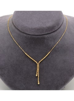 Gold Zone Real Gold Seed Ball Hanging Luxury Necklace  - Image 1