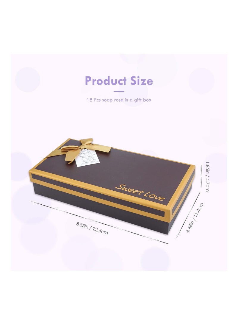18 PCS Purple Floral Scented Rose Petal Soap Set with Essential Oils - Perfect Gift Ideas for Women, Girls, and Moms for Birthdays and Special Occasions.  - Image 2