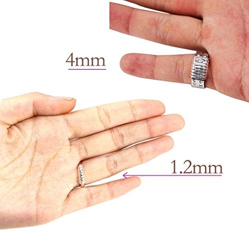 Coopache Invisible Ring Size Adjuster for Loose Rings – Ring Guard, Ring Sizer, 4 Sizes Fit Almost Any Ring. [12pcs] - Image 4