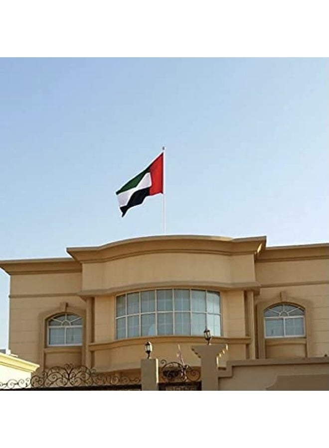 UAE Flag, 2 Meters Long, Stitched Polyester, Durable Indoor & Outdoor Use - Image 2