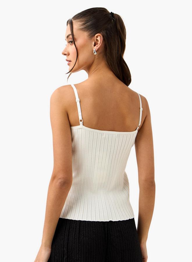 2Xtremz Embellished Crop Top with Spaghetti Straps - Image 3