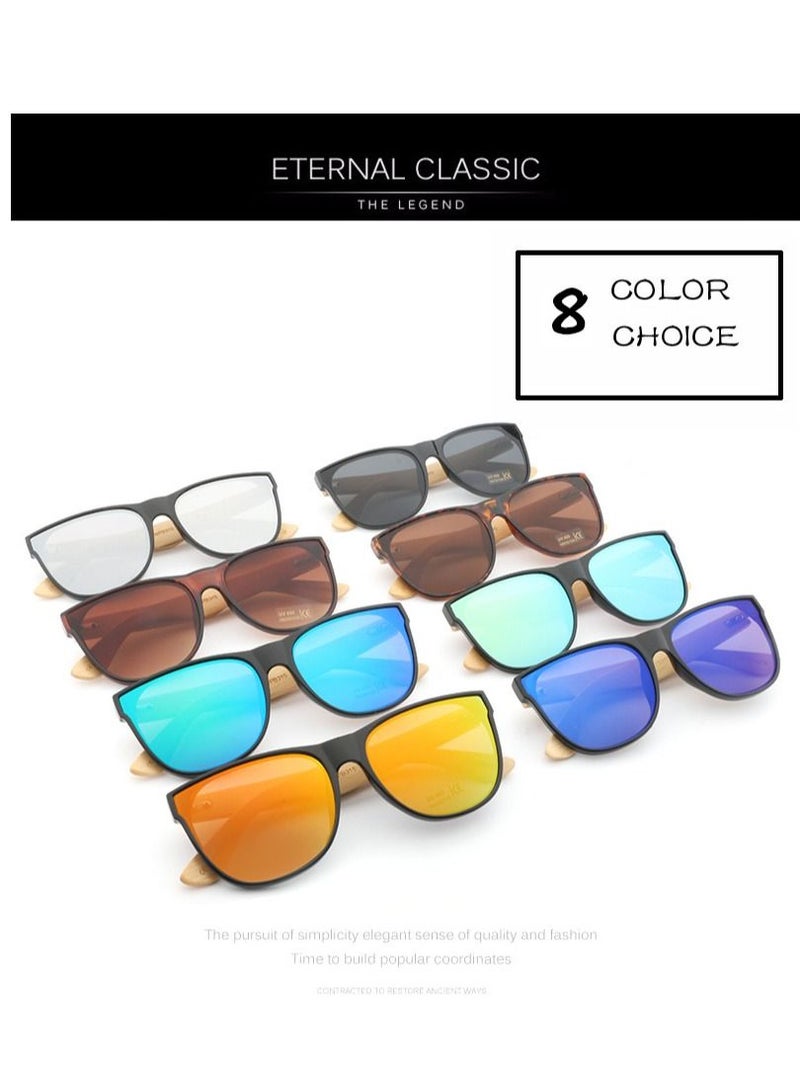 HDCRAFTER UV400 Bamboo and Wood UV Protection Sunglasses - Image 5