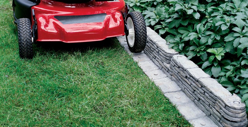 Emsco Group 2032HD Bedrocks Trim-Free Gray, 20 Feet â€“ Natural Stacked Slate Design Garden Lawn Edging - Image 2