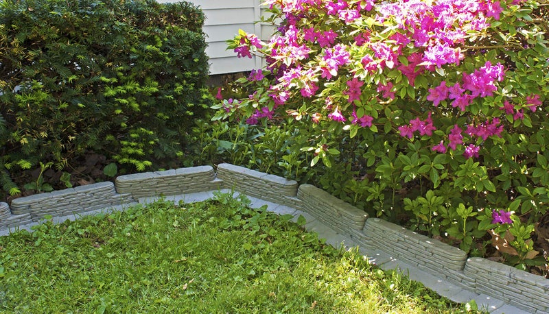 Emsco Group 2032HD Bedrocks Trim-Free Gray, 20 Feet â€“ Natural Stacked Slate Design Garden Lawn Edging - Image 3