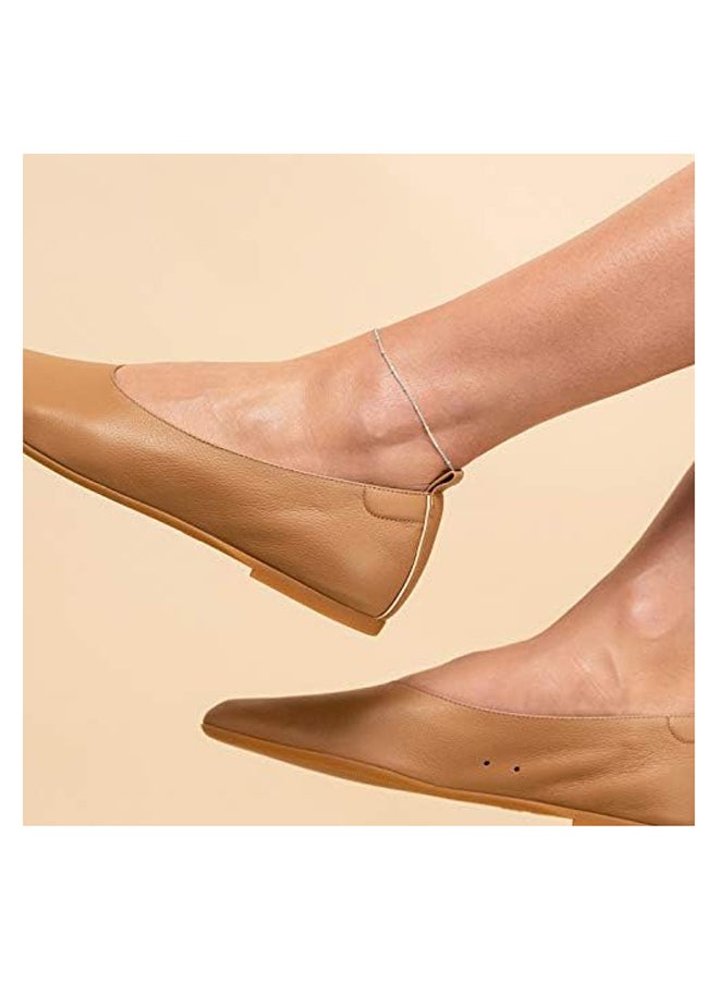 MEVECCO Anklet for Women Sliver Satellite Chain Sliver Plated Dainty Boho Beach Summer Simple Foot Jewelry Ankle Bracelet - Image 3