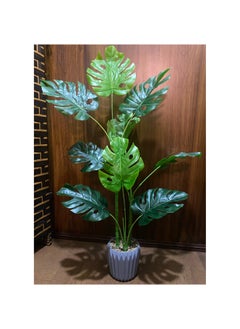 Generic Artificial Turtle Back Plants 70cm high Home Decoration Indoor and Outdoor Artificial Large Plants Bonsai Suitable for Modern Office Living Room Home Furnishings Gifts with Flower Pots(70cm)  - Image 3