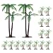 Gtziqa Palm Tree Cake Topper 16 Pcs Mini Fake Palm Tree Decor Miniature Coconut Trees Model Artificial Tropical Rainforest Greenery Plant Decoration for Micro Aquarium Garden Building Landscape Sandbox - Image 2