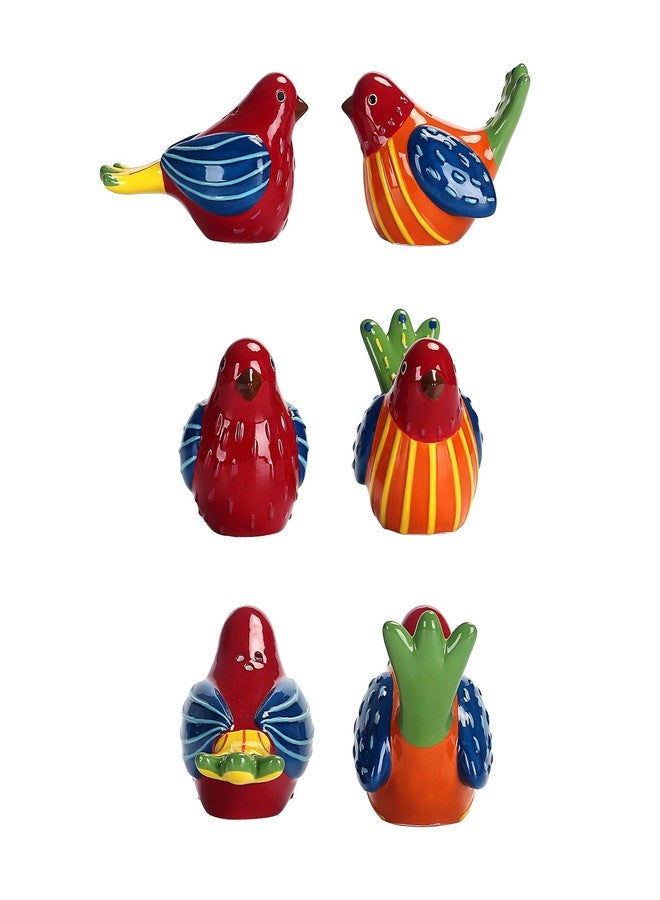 Bico Red Spring Bird Salt and Pepper Shaker Set, Handpainted, Dishwasher Safe, House Warming Wedding Anniversary Birthday Christmas Gift - Image 3