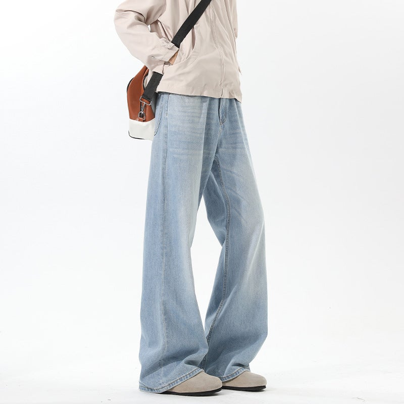 Unisex Classic Denim Jeans Loose Fit Daily Outdoor Wear - Image 4