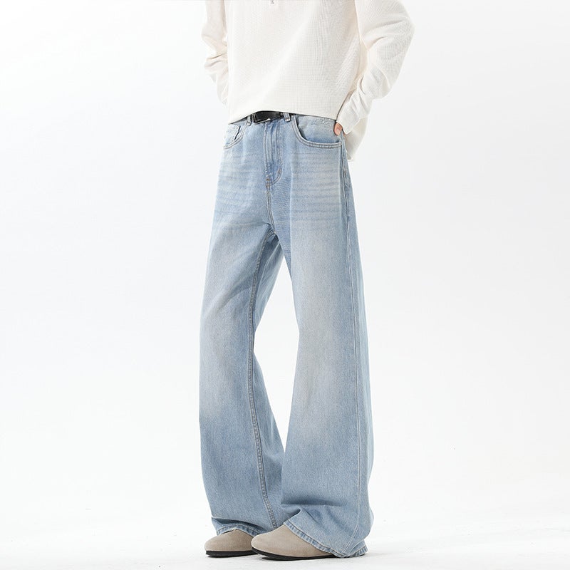 Unisex Classic Denim Jeans Loose Fit Daily Outdoor Wear - Image 1