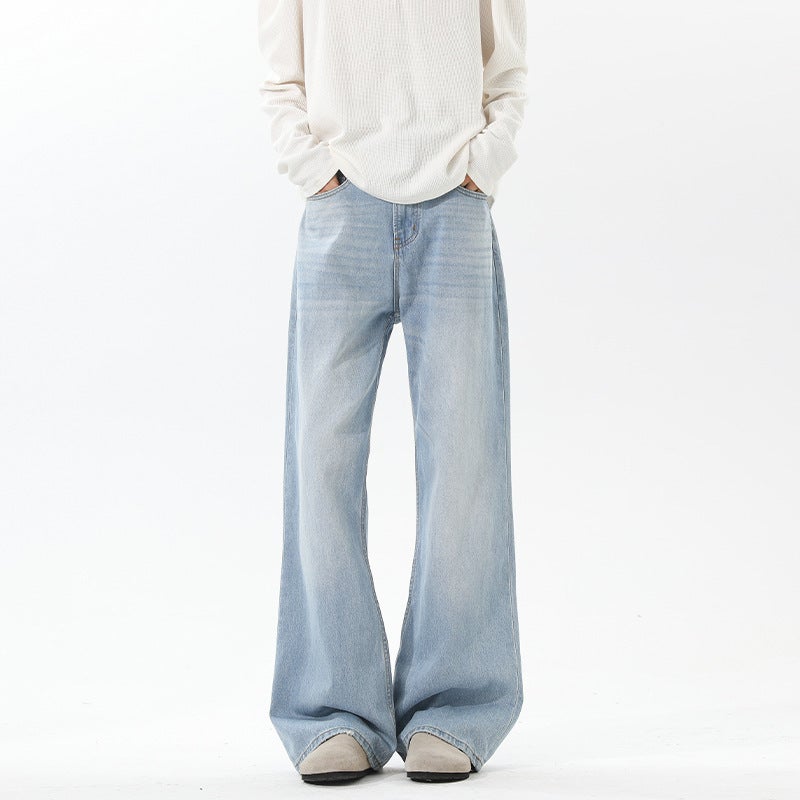 Unisex Classic Denim Jeans Loose Fit Daily Outdoor Wear - Image 3