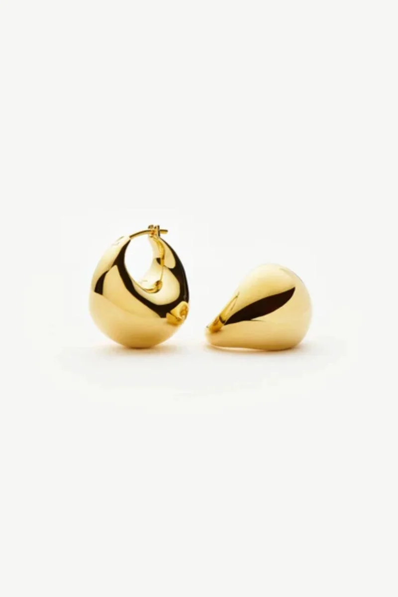 Missoma Bezel-Set Mini Hoop Earrings