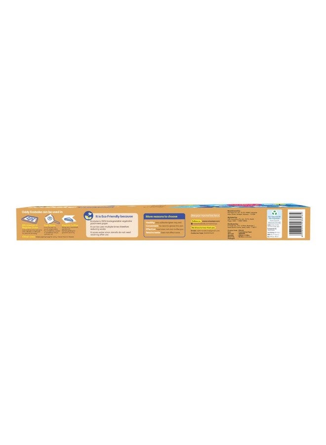 Oddy Uniwraps Ecobake Baking & Cooking Paper Roll, 10" X 5 Mtrs., White - Image 2