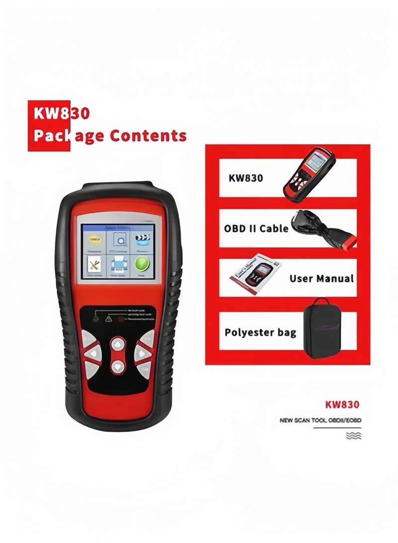 Halamodo OBD2 Automotive Diagnostic Scanner is Suitable for Gasoline, Diesel, Hybrid Vehicles, Supports Multiple Languages & Detect Vehicle Voltage - Image 2