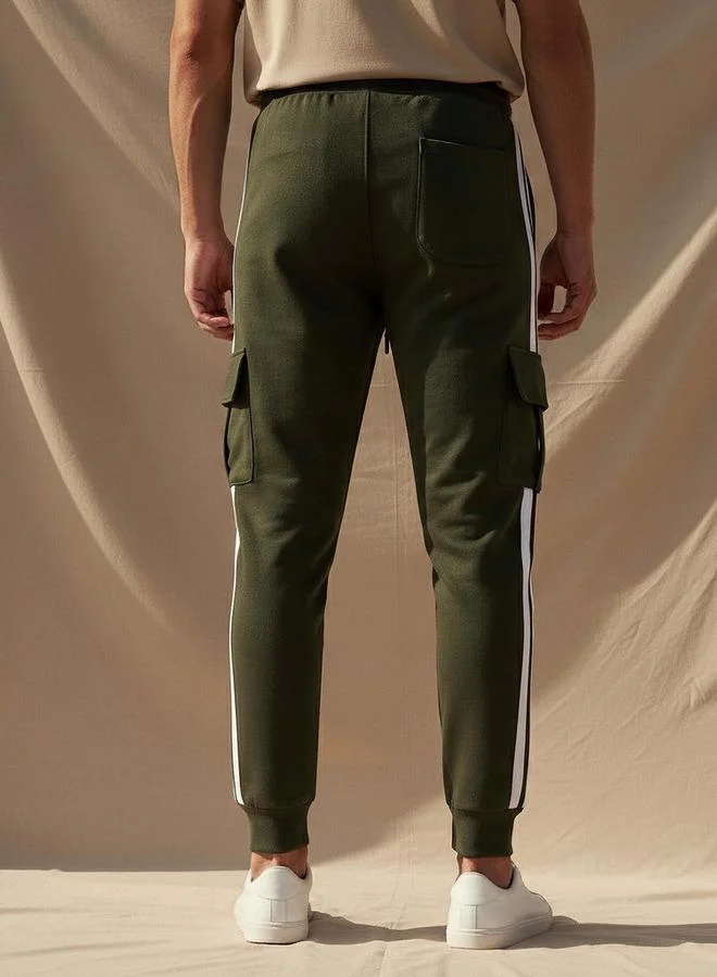 Splash FAV  Men Joggers with Tape Detail for Men | Best Price UAE