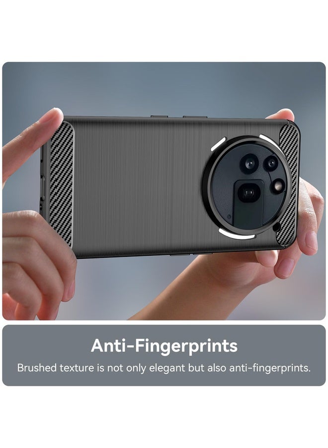 HuHa For Nothing Phone 3a Pro Carbon Fiber Brushed Texture TPU Phone Case(Black) - Image 5