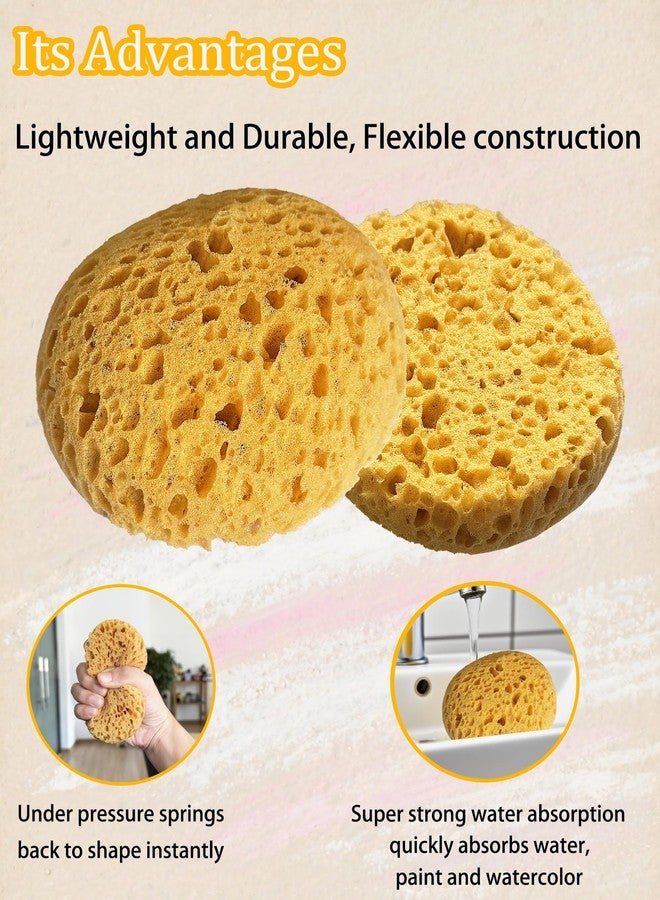 WAFJAMF Knockdown Texture Sponge 2 Pcs Painting Sponges for DIY Versatile Artist Tool for All Skill Levels, Ceiling Drywall Repair - Dark Yellow - Image 3