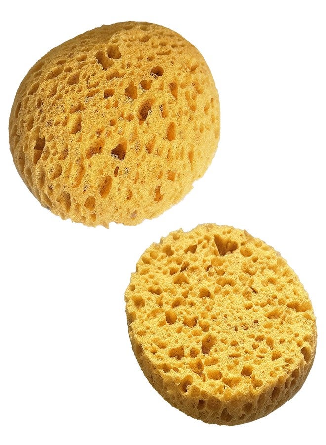 WAFJAMF Knockdown Texture Sponge 2 Pcs Painting Sponges for DIY Versatile Artist Tool for All Skill Levels, Ceiling Drywall Repair - Dark Yellow - Image 1