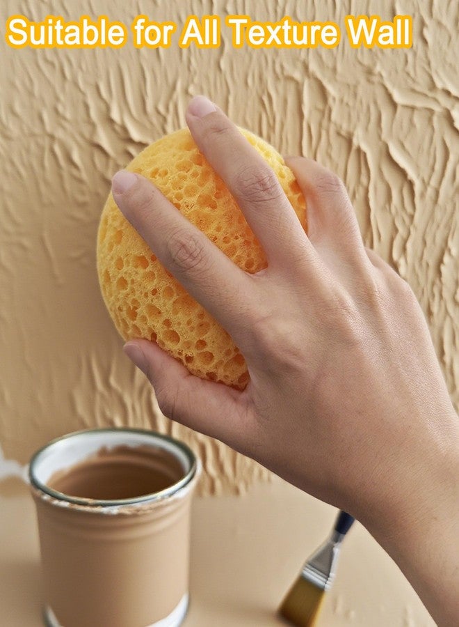 WAFJAMF Knockdown Texture Sponge 2 Pcs Painting Sponges for DIY Versatile Artist Tool for All Skill Levels, Ceiling Drywall Repair - Dark Yellow - Image 5