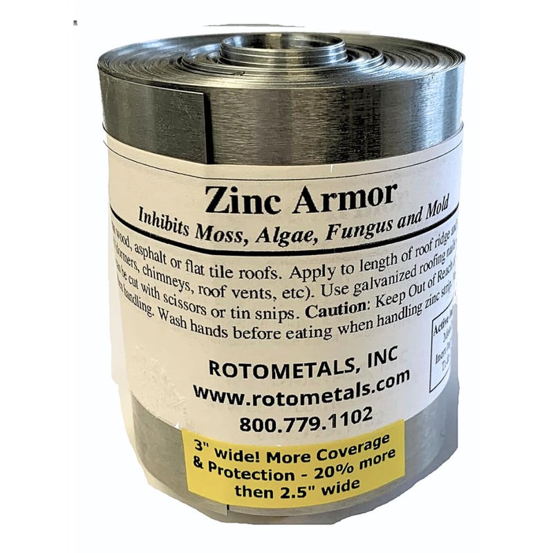 ZINC Armor by ROTOMETALS - Made in The USA (3" Inch Width)