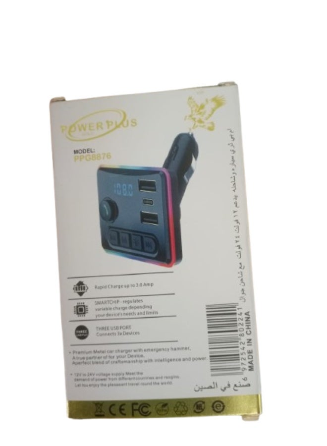 PowerPlus Car Fast Charger PPG8876 – Dual USB + Display – Truck & Car Compatible - Image 3